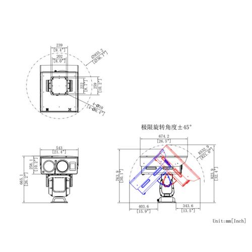 海康微影HMV-TD8137-100C4FL/W1热成像双光谱网络重载云台摄像机 全天候智能监控的旗舰之选
